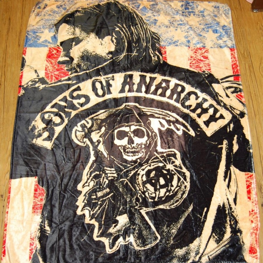 Son's of Anarchy Jax throw blanket soft new